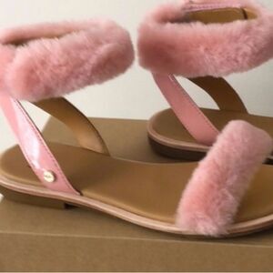 UGG Pink Fluffy Women's Sandals NWOT